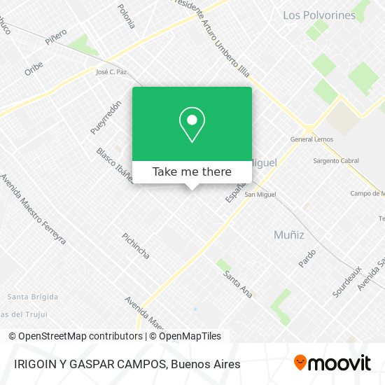 IRIGOIN Y GASPAR CAMPOS map