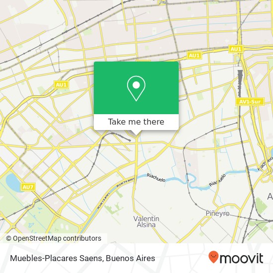 Muebles-Placares Saens map