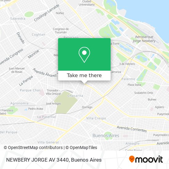 NEWBERY  JORGE AV 3440 map