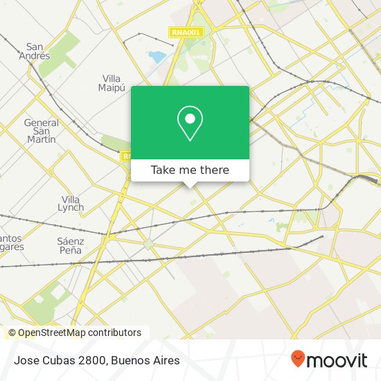 Jose Cubas 2800 map