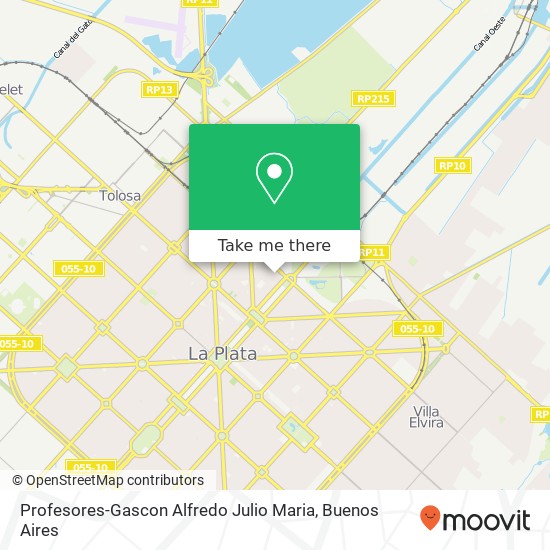 Profesores-Gascon Alfredo Julio Maria map
