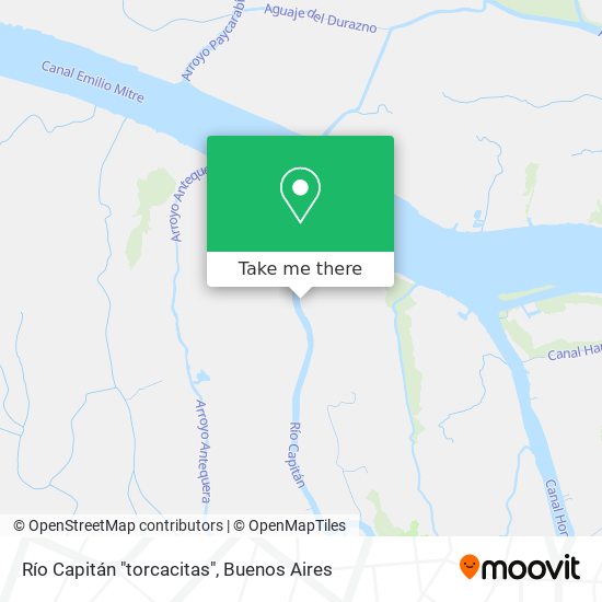 Río Capitán "torcacitas" map