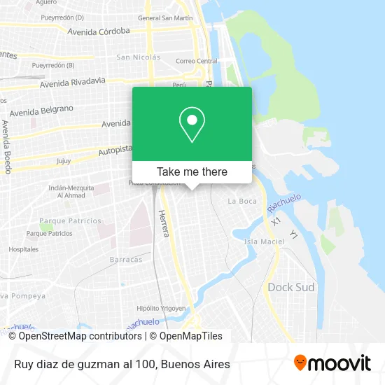 Ruy diaz de guzman al 100 map