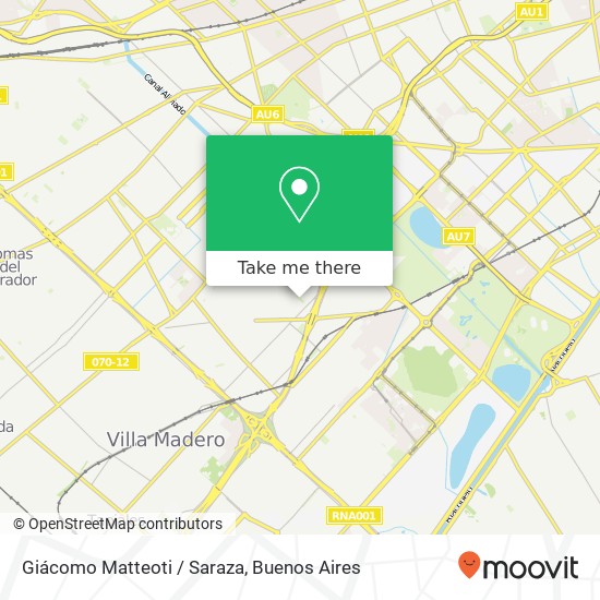 Mapa de Giácomo Matteoti / Saraza