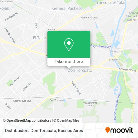 Distribuidora Don Torcuato map