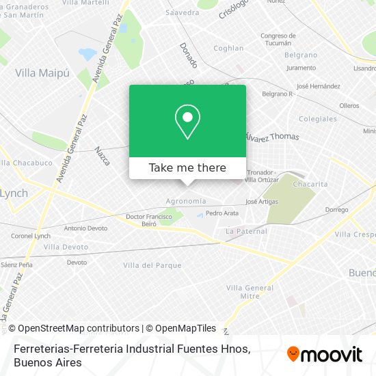 Mapa de Ferreterias-Ferreteria Industrial Fuentes Hnos