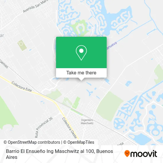 Mapa de Barrio El Ensueño  Ing  Maschwitz al 100
