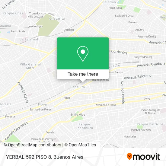 Mapa de YERBAL 592  PISO 8