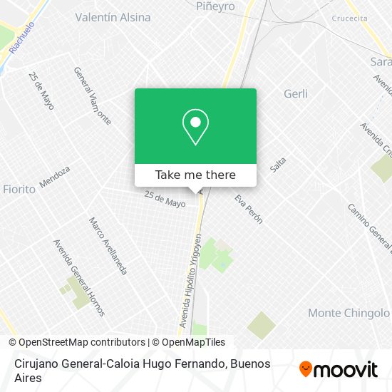 Cirujano General-Caloia Hugo Fernando map