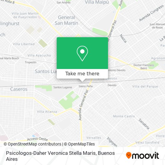 Mapa de Psicologos-Daher Veronica Stella Maris
