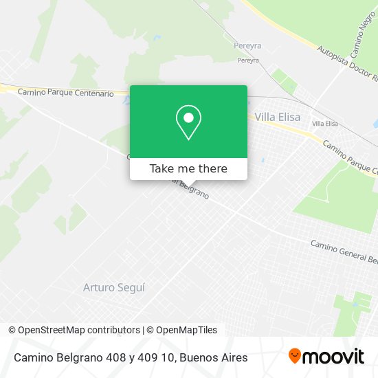 Camino Belgrano 408 y 409 10 map