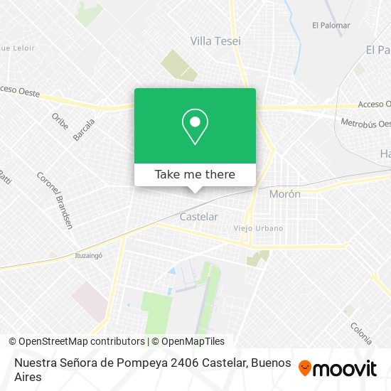 Nuestra Señora de Pompeya 2406   Castelar map