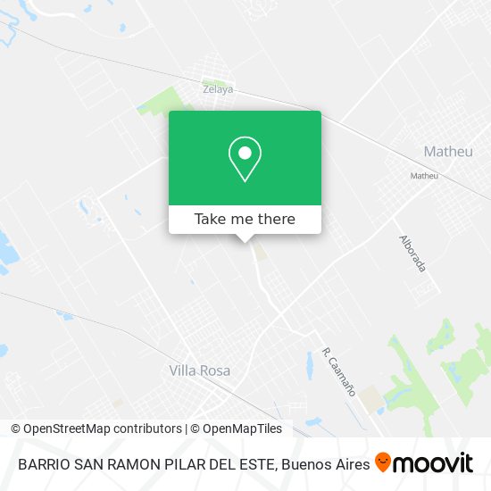BARRIO SAN RAMON  PILAR DEL ESTE map