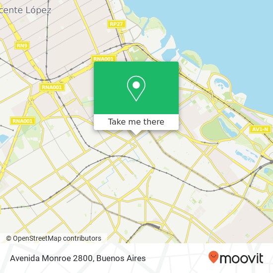 Avenida Monroe 2800 map