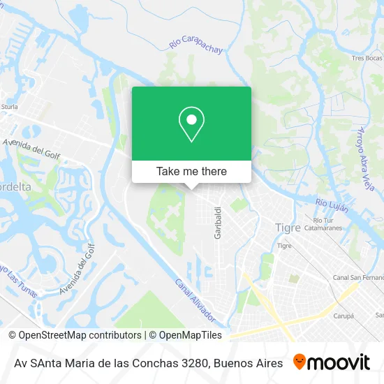 Mapa de Av  SAnta Maria de las Conchas 3280