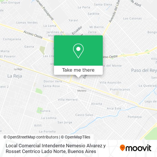 Mapa de Local Comercial   Intendente Nemesio Alvarez y Rosset   Centrico   Lado Norte