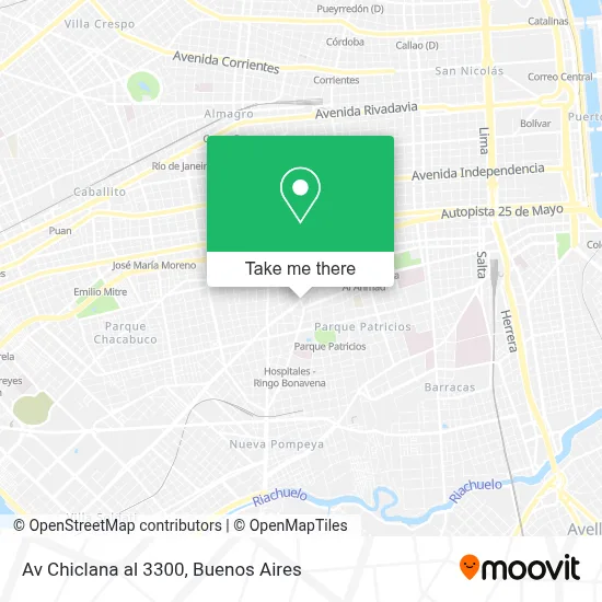 Av  Chiclana al 3300 map