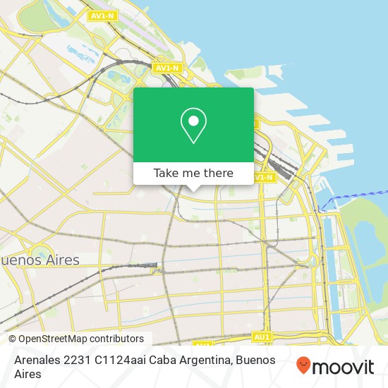 Arenales 2231  C1124aai Caba  Argentina map