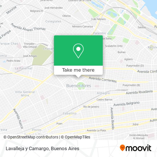 Lavalleja y Camargo map