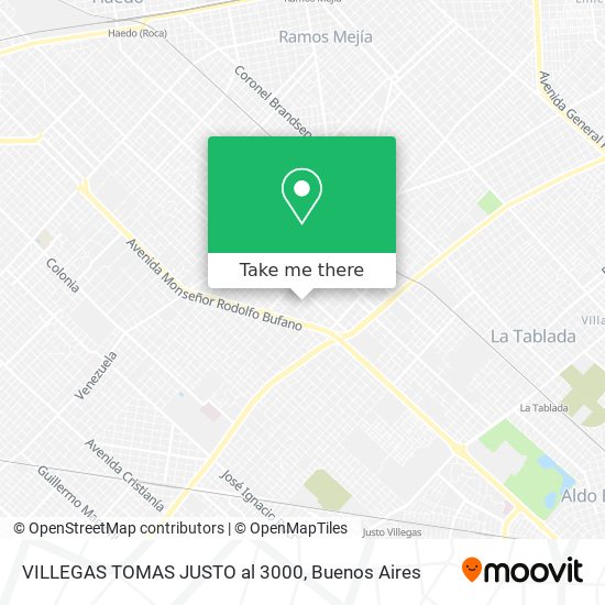 VILLEGAS  TOMAS JUSTO al 3000 map