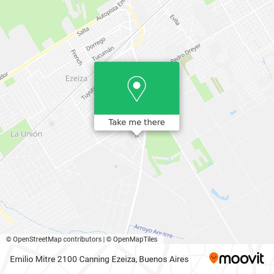 Mapa de Emilio Mitre 2100  Canning  Ezeiza