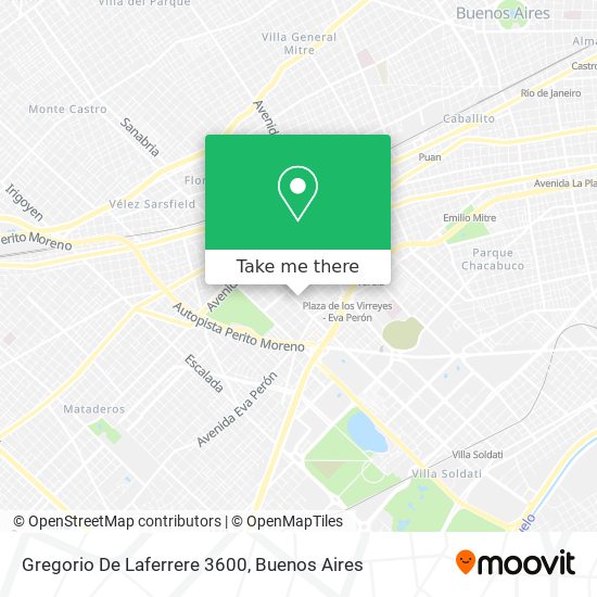 Gregorio De Laferrere 3600 map