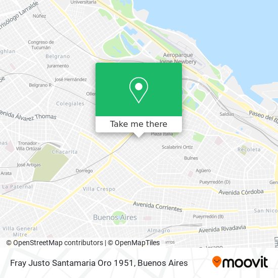 Mapa de Fray Justo Santamaria Oro 1951