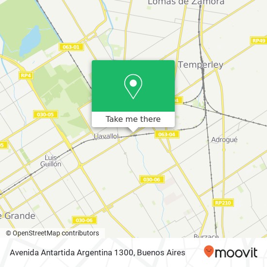 Avenida Antartida Argentina 1300 map