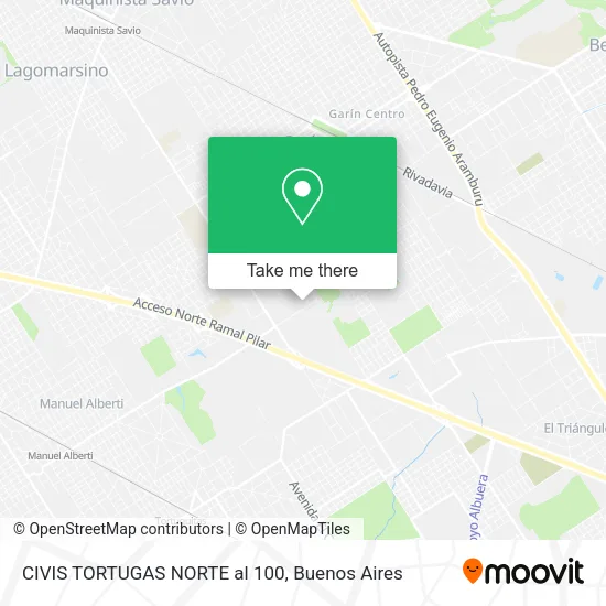 CIVIS TORTUGAS NORTE al 100 map