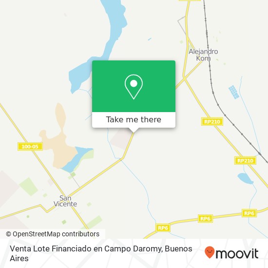 Mapa de Venta   Lote Financiado en Campo Daromy