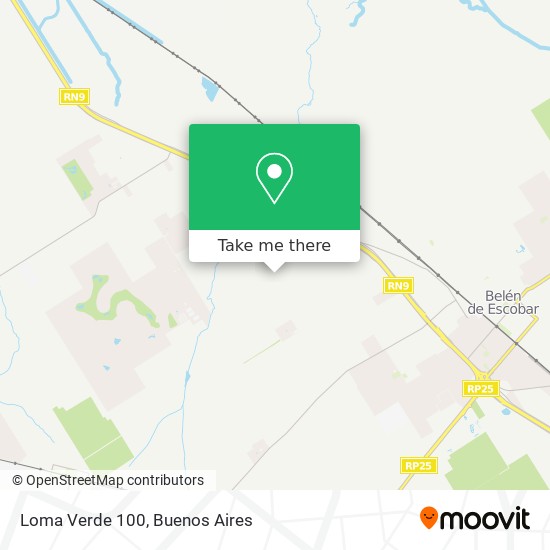 Loma Verde  100 map