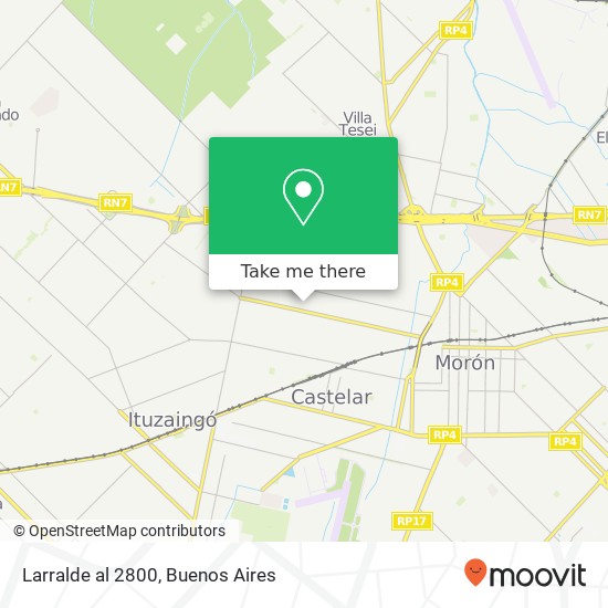 Larralde al 2800 map