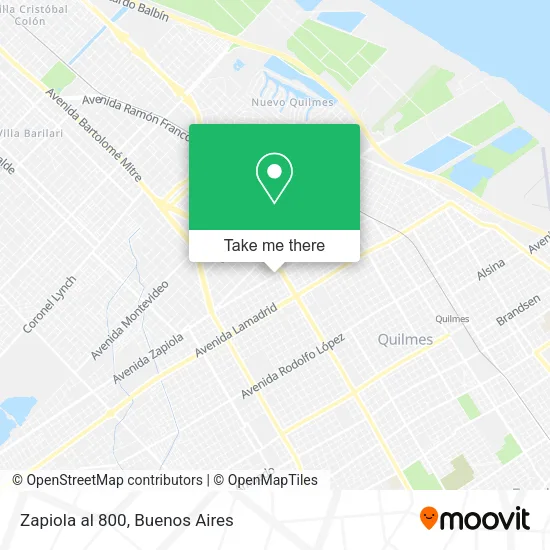 Mapa de Zapiola al 800