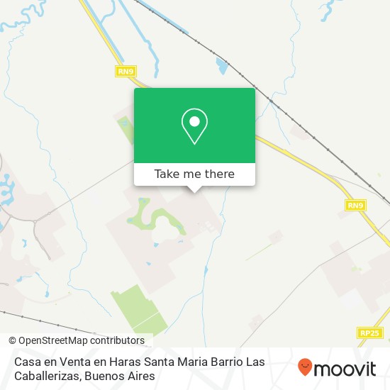 Mapa de Casa en Venta en Haras Santa Maria  Barrio Las Caballerizas