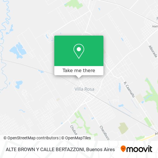 Mapa de ALTE BROWN Y  CALLE BERTAZZONI