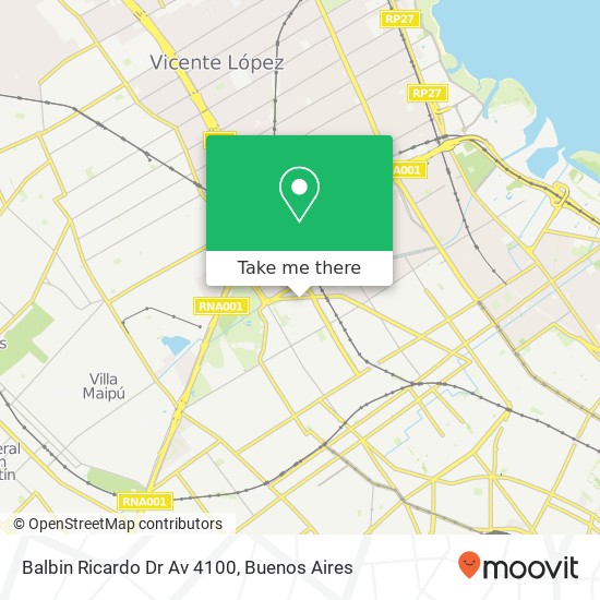 Mapa de Balbin Ricardo Dr  Av  4100