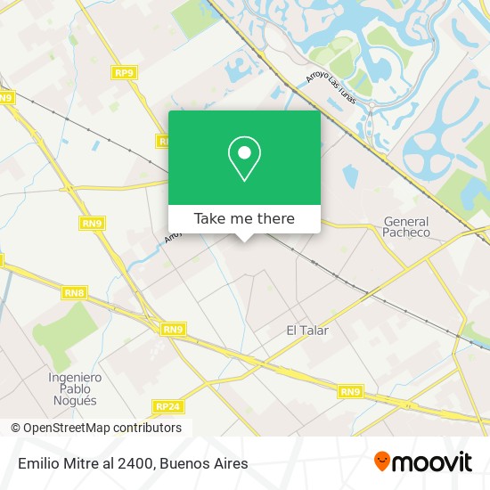 Emilio Mitre al 2400 map