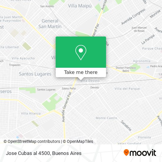 Mapa de Jose Cubas al 4500