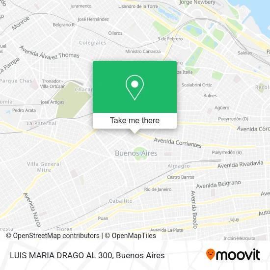 Mapa de LUIS MARIA DRAGO AL 300