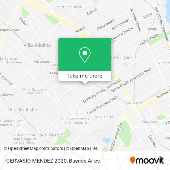 GERVASIO MENDEZ 2020 map