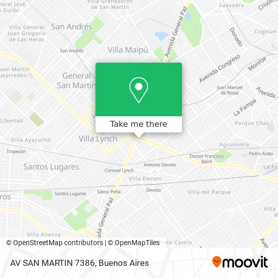 AV  SAN MARTIN 7386 map