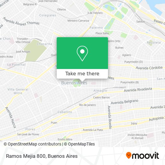 Ramos Mejia 800 map