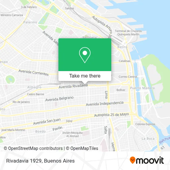 Rivadavia 1929 map
