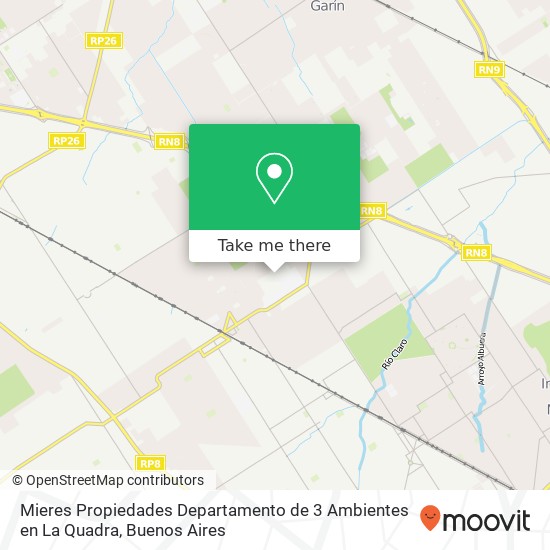 Mieres Propiedades   Departamento de 3 Ambientes en La Quadra map