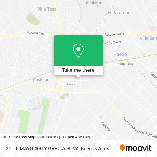 25 DE MAYO  400 Y GARCIA SILVA map