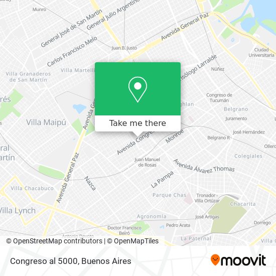Mapa de Congreso al 5000