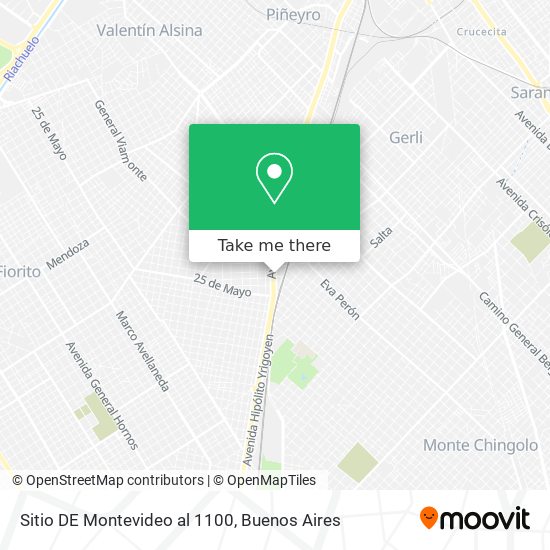 Sitio DE Montevideo al 1100 map