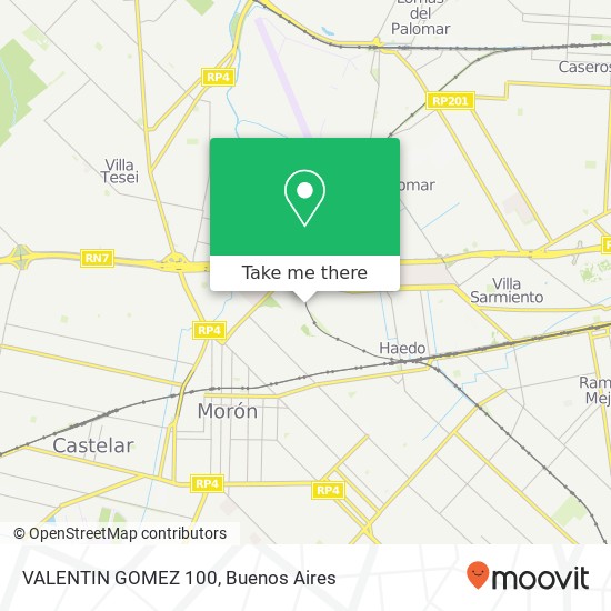 Mapa de VALENTIN GOMEZ  100