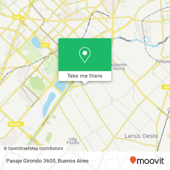 Pasaje Girondo 3600 map
