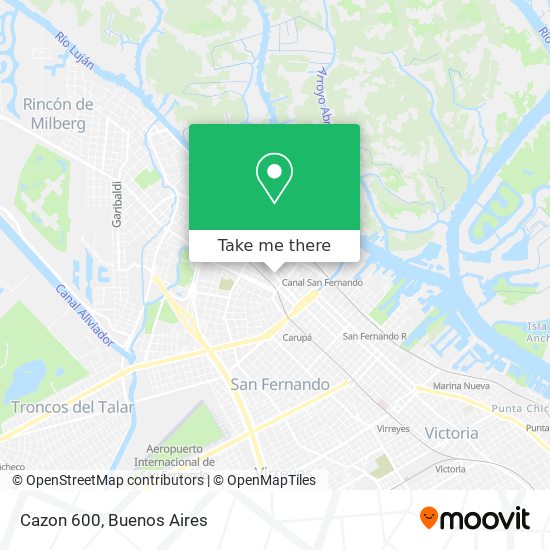 Mapa de Cazon 600